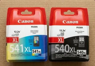 2 Cartuchos Canon 540XL y 541XL Originales