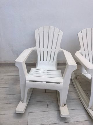 2 Mecedoras Blancas Exterior