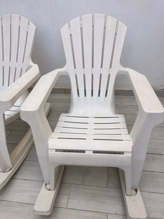 2 Mecedoras Blancas Exterior