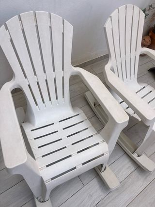 2 Mecedoras Blancas Exterior