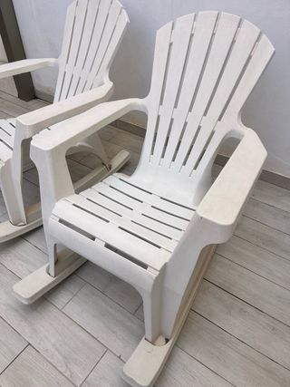 2 Mecedoras Blancas Exterior