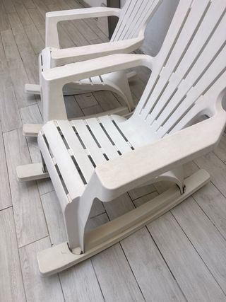 2 Mecedoras Blancas Exterior