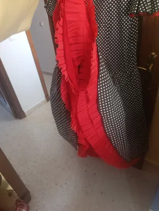 Traje flamenca diseño único, talla 40-42.
