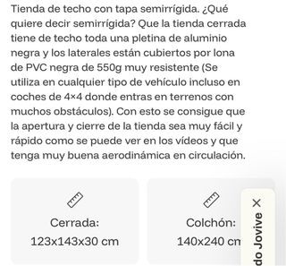 Tienda de campaña de techo