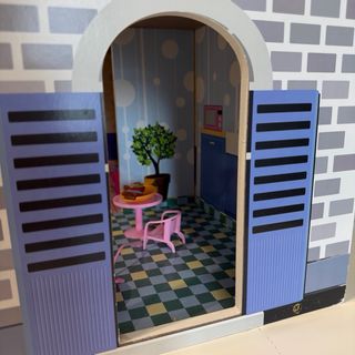 Casa de muñecas de madera 3 plantas