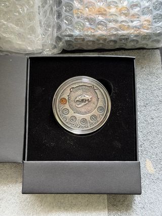 Megafauna Cave Lion 2 Onzas Plata 999 Germania