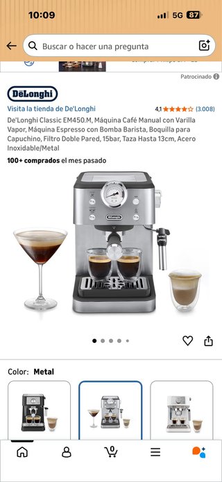 Cafetera DeLonghi