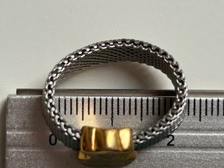 Anillo Oso Oro y Acero