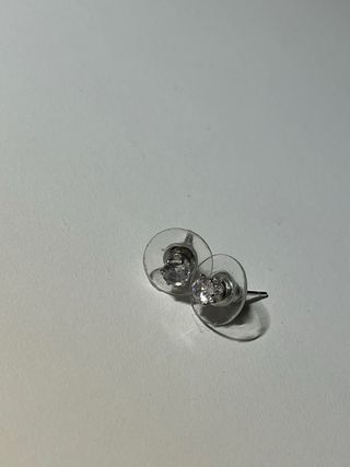 Pendientes de estrellas plateados