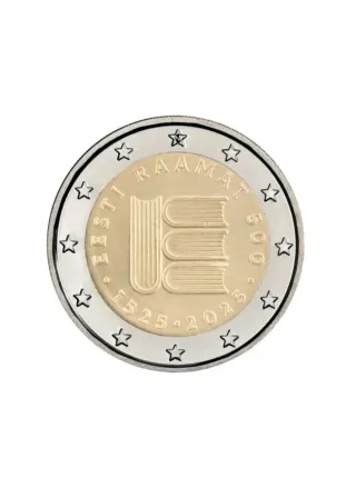 Moneda 2€ Estonia 2025 texto impreso SC/UNC.