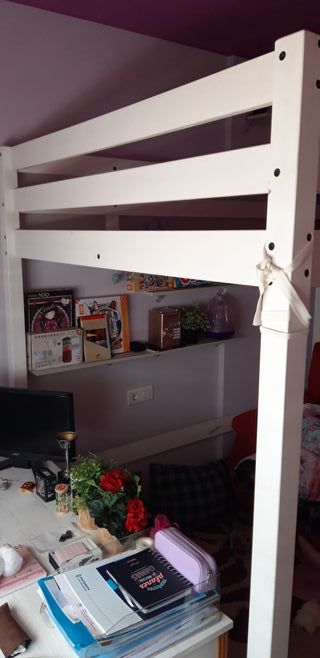 Cama alta STORA 140x200cm madera