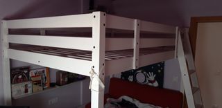 Cama alta STORA 140x200cm madera