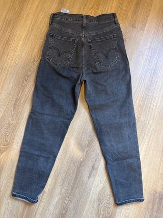 Levi's Jeans Tiro Alto Negro Talla 26