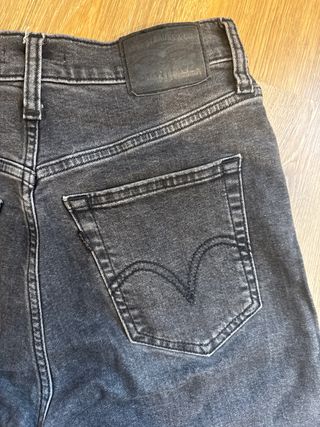 Levi's Jeans Tiro Alto Negro Talla 26