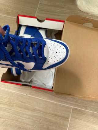 Nike Dunk High Azul y Blanco