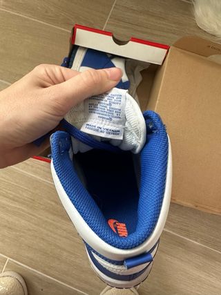 Nike Dunk High Azul y Blanco