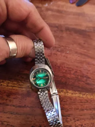 Citizen Automatico Orologio Verde Vetro prismatico