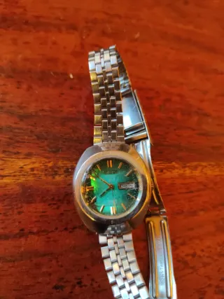 Citizen Automatico Orologio Verde Vetro prismatico
