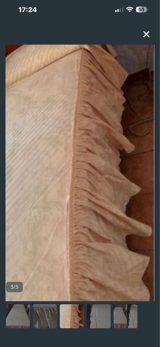 Set di 2 copriletti in raso per letto 80 beige