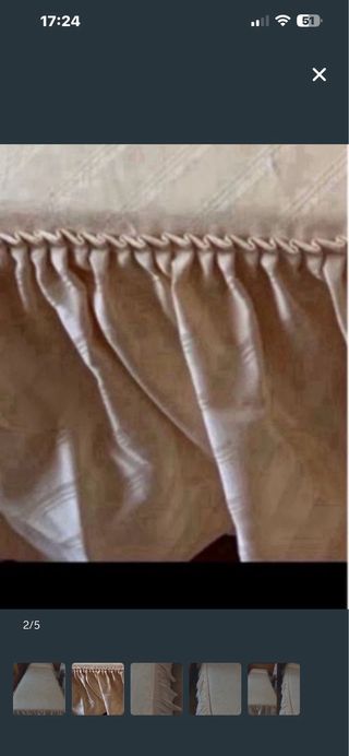Set di 2 copriletti in raso per letto 80 beige