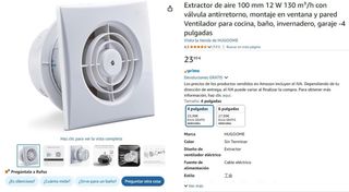 Extractor de aire blanco