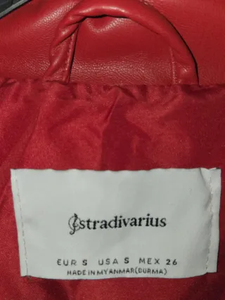 Chaquetón acolchado rojo