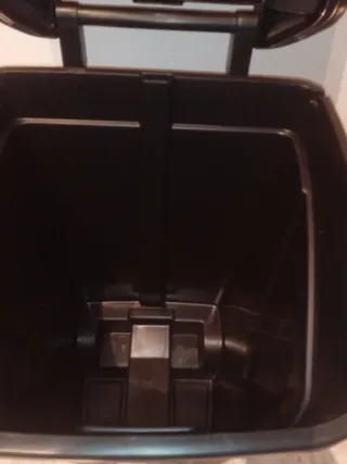 Contenedor residuos cubo basura negro 120l jardin