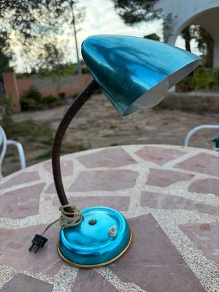 Flexo Vintage Azul Metálico