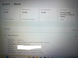 Dell Vostro 3420 i7 pc portátil