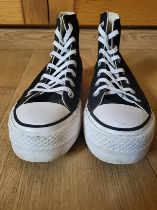 Converse All Star Negras Plataforma