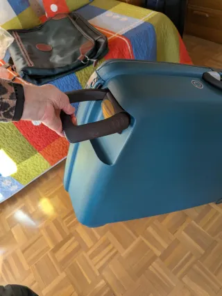 Maleta Rígida Grande Samsonite Azul