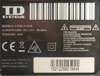 2 Altavoces TD Systems K32DLX10HS   8 Ohm 10W