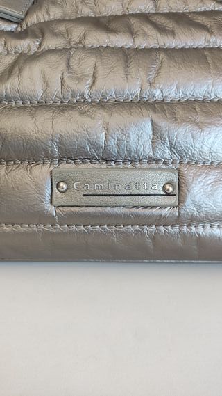 Bolso Caminatta Acolchado Metalizado