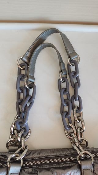 Bolso Caminatta Acolchado Metalizado