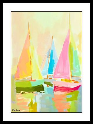 Cuadro Decorativo de Barcos: 1