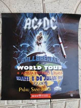 AC/DC Ballbreaker World Tour Poster 1996