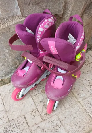 Patines Oxelo Morados Niña Talla 30-32