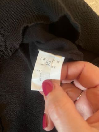 Maglione VNECK blu taglia IT 52 cotone 100%