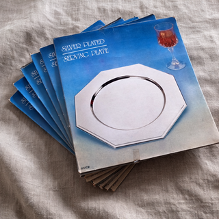 Set 6 Sottopiatti Ottagonali Ø31 Silver Plated