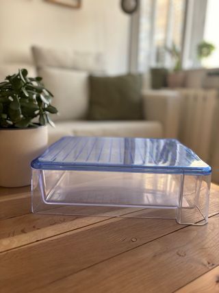 Cajonera Organizadora Apilable Transparente Azul