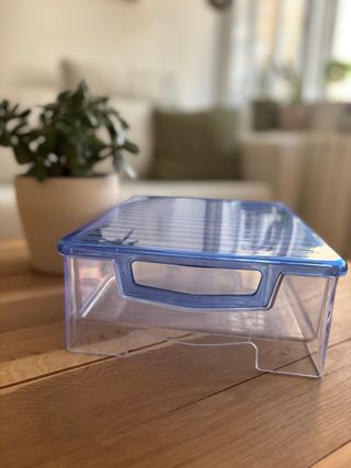 Cajonera Organizadora Apilable Transparente Azul