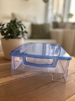 Cajonera Organizadora Apilable Transparente Azul