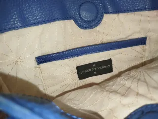 Bolso Roberto Verino Azul y Beige original