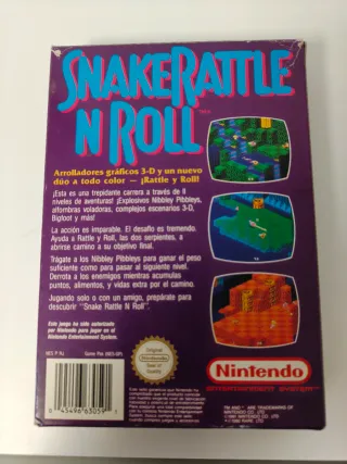 Snake Rattle 'n' Roll Nintendo NES Español