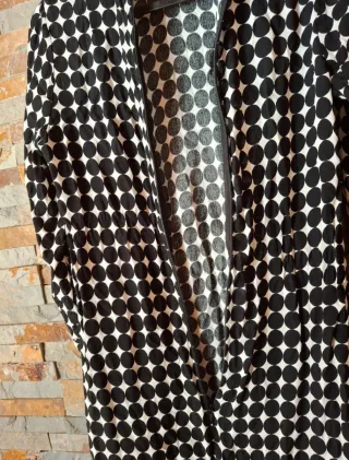 Vestido Sfera lunares negro y blanco Talla S