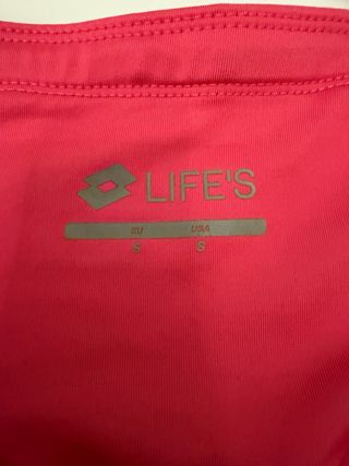 Mallas Pirata Deportivas Lotto Rosa y Negro