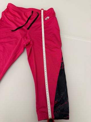 Mallas Pirata Deportivas Lotto Rosa y Negro