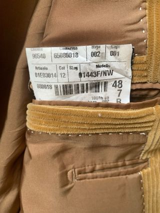 BASILE blazer velluto a coste puro cotone  size 48