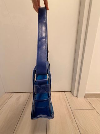 Borsa a tracolla Gola trasparente blu