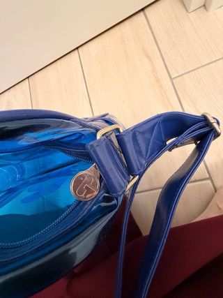 Borsa a tracolla Gola trasparente blu